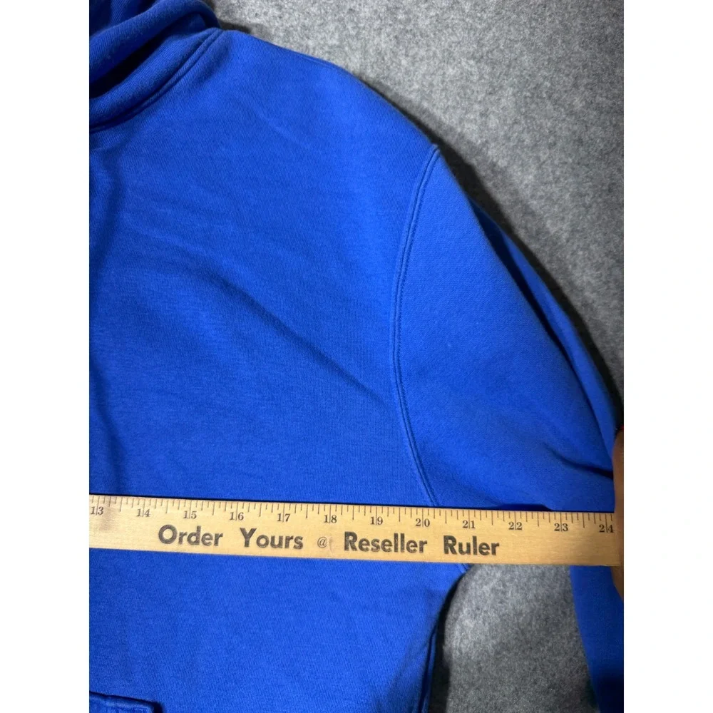 Jordan Mens Jumpman Flight Pullover Hoodie Blue Size Small Graphic Sweatshirt